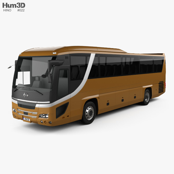 Hino S'elega Super High Decca Autobus 2015 Modèle 3D