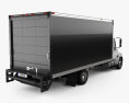 Hino 185 Box Truck 2017 3d model back view