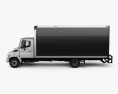 Hino 185 Box Truck 2017 Modello 3D vista laterale