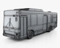 Hino Rainbow bus 2016 3d model wire render