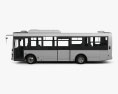 Hino Rainbow bus 2016 3d model side view