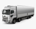 Hino 700 Profia Box Truck 4 assi 2017 Modello 3D