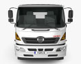 Hino 500 底盘驾驶室卡车 2018 3D模型 正面图