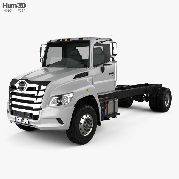 Hino XL Fahrgestell LKW 2019 3D-Modell