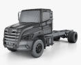 Hino XL Chassis Truck 2022 3d model wire render