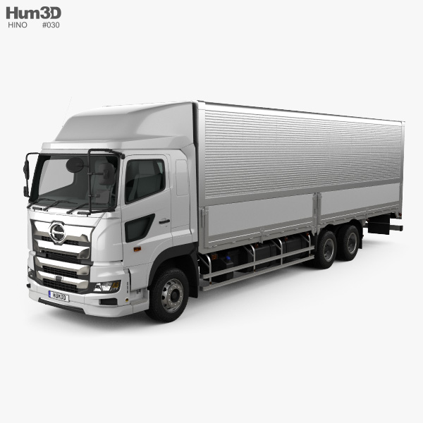 Hino 700 Profia 箱式卡车 3轴 2017 3D模型
