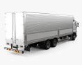 Hino 700 Profia 箱式卡车 3轴 2017 3D模型 后视图