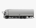 Hino 700 Profia 箱式卡车 3轴 2017 3D模型 侧视图