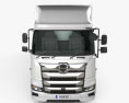 Hino 700 Profia 箱式卡车 3轴 2017 3D模型 正面图