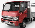 Hino 300 Flatbed Truck 2022 3d model
