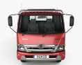 Hino 300 Flatbed Truck 2022 Modello 3D vista frontale