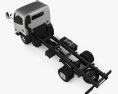 Hino Dutro Standard Cab Chassis avec Intérieur 2010 Modèle 3d vue du dessus