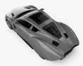 Hispano-Suiza Carmen 2021 3D模型 顶视图