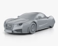 Hispano-Suiza Carmen 2021 3D-Modell clay render