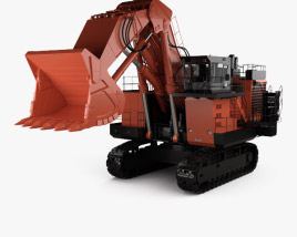 Hitachi EX3600-6 Excavator 2018 3D model
