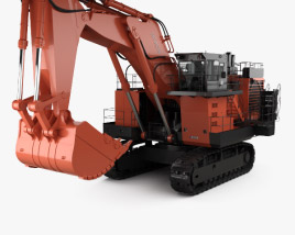 Hitachi EX3600 Excavator 2018 3D model