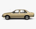 Holden Commodore with HQ interior 1980 3d model side view