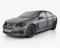 Holden VF Commodore Calais V SSV with HQ interior 2017 3d model wire render