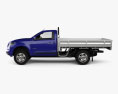 Holden Colorado LS Single Cab Alloy Tray 2015 3D 모델  side view