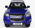 Holden Colorado LS Single Cab Alloy Tray 2015 3D 모델  front view