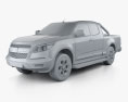 Holden Colorado LTZ Space Cab 2015 3d model clay render