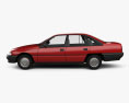 Holden Commodore 1991 3d model side view