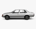 Holden Commodore 1981 3d model side view