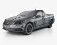 Holden Commodore Evoke ute 2016 3Dモデル wire render