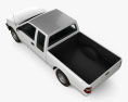Holden Rodeo Space Cab 2003 3d model top view