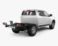 Holden Colorado LS Crew Cab Chassis 2019 3d model back view