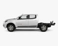 Holden Colorado LS Crew Cab Chassis 2019 3d model side view