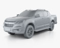 Holden Colorado Crew Cab Z71 2019 3d model clay render
