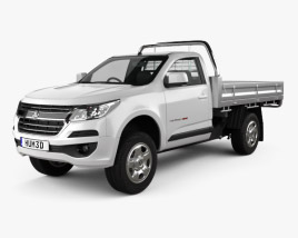 Holden Colorado LS Single Cab Alloy Tray 2019 3D model