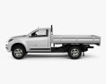 Holden Colorado LS Single Cab Alloy Tray 2019 3d model side view