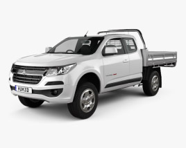 Holden Colorado LS Space Cab Alloy Tray 2019 3D model