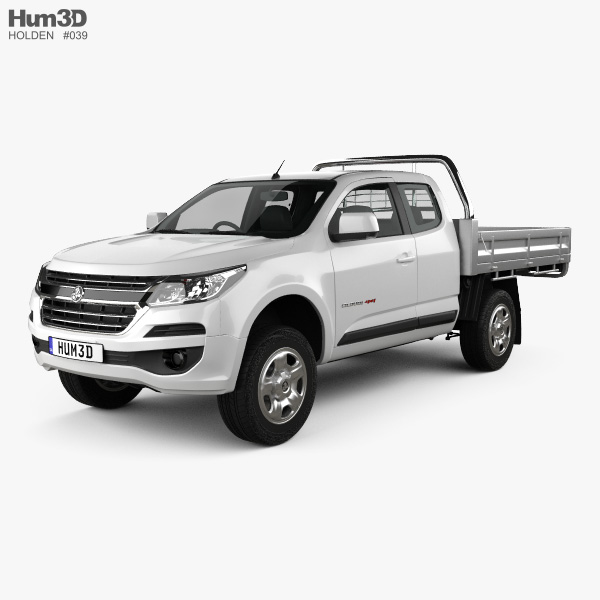 Holden Colorado LS Space Cab Alloy Tray 2019 3D 모델 