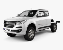 Holden Colorado LS Space Cab Chassis 2019 3D model