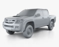 Holden Colorado LX Crew Cab 2012 3d model clay render