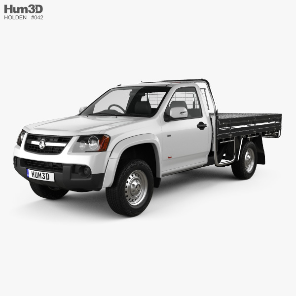 Holden Colorado LX Cabina Singola Alloy Tray 2008 Modello 3D