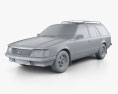 Holden Commodore Wagon 2018 3Dモデル clay render