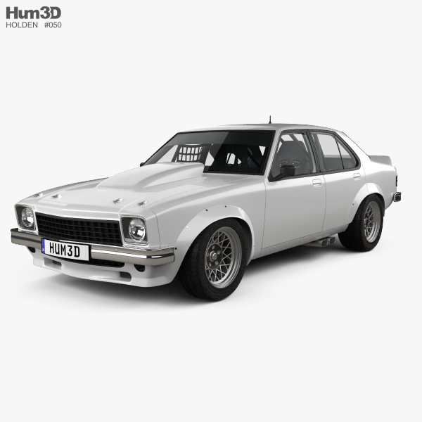 Holden Torana 4门 赛车 带内饰 1977 3D模型
