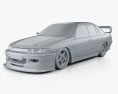Holden Commodore Touring Car 1995 3D-Modell clay render