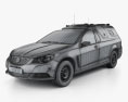 Holden Commodore ute Evoke 警察 2013 3D模型 wire render