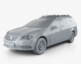 Holden Commodore ute Evoke 警察 2013 3D模型 clay render