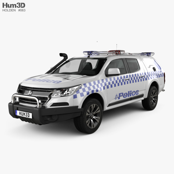 Holden Colorado Crew Cab Divisional Van 2021 3D model
