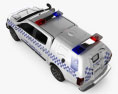 Holden Colorado Crew Cab Divisional Van 2021 Modelo 3D vista superior
