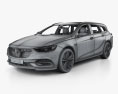 Holden Commodore Sportwagon 带内饰 2018 3D模型 wire render