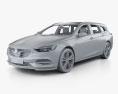Holden Commodore Sportwagon HQインテリアと 2018 3Dモデル clay render