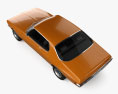 Holden Monaro Coupe GTS 350 with HQ interior and engine 1971 3d model top view