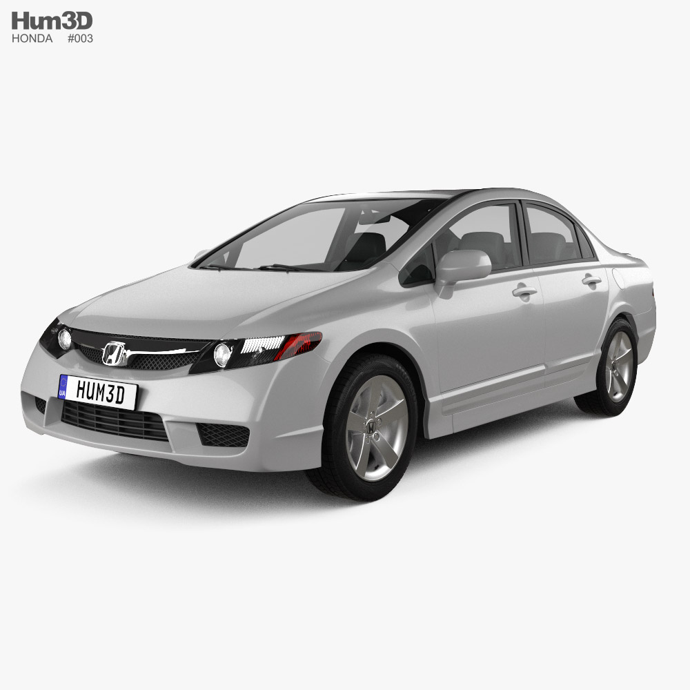 Honda Civic 세단 2009 3D 모델 
